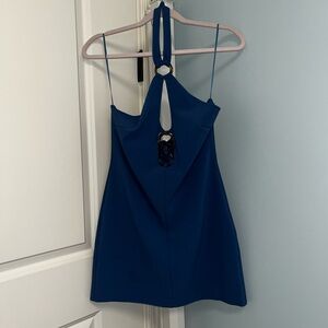 Zara Backless Blue Dress